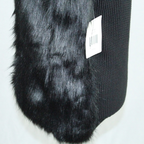 NWT | Shelly Collection | Black Faux Fur Vest | Sz S - Picture 7 of 16